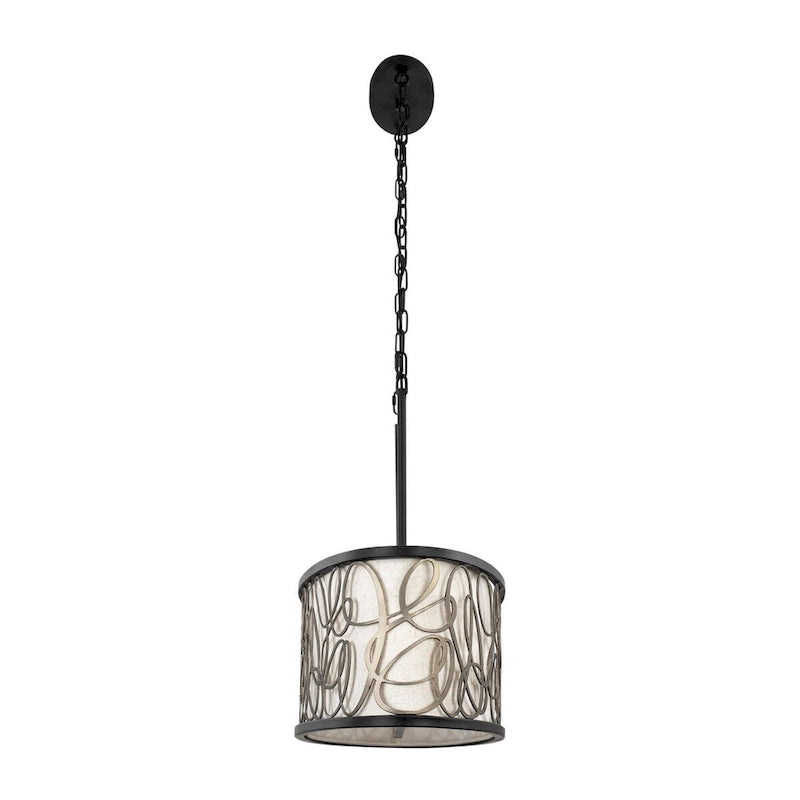 Scribble 6-Light Kitchen Island Pendant - Matte Black/Artifact