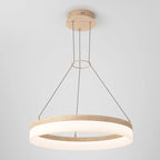 Artika Optical Ring LED Pendant Multiple CCT, Wood
