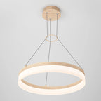 Artika Optical Ring LED Pendant Multiple CCT, Wood