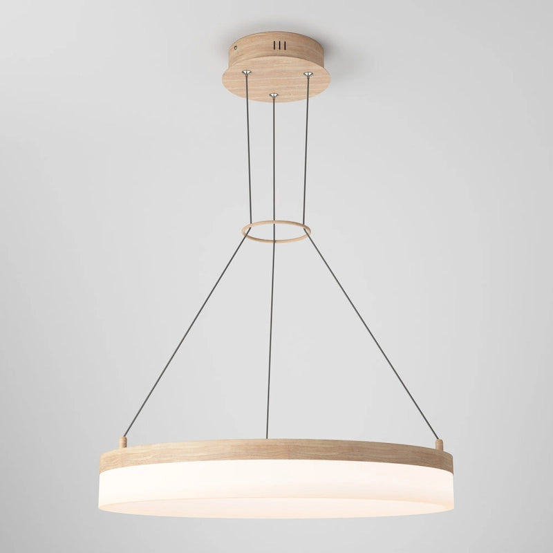 Artika Optical Ring LED Pendant Multiple CCT, Wood