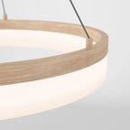 Artika Optical Ring LED Pendant Multiple CCT, Wood