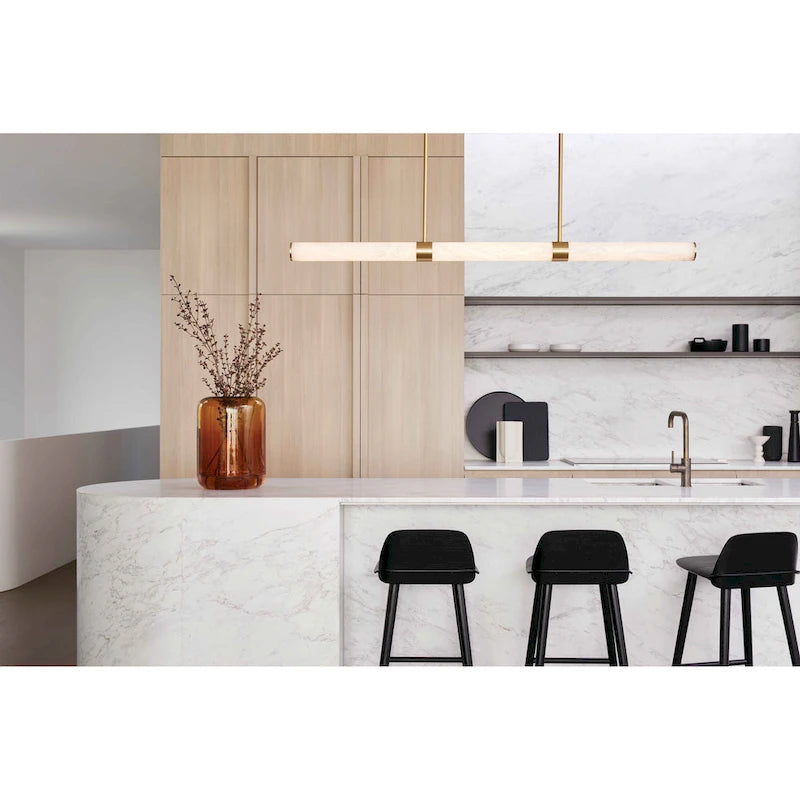 Beacon Lighting Luella LED Pendant with Spanish Alabaster Shade