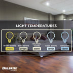 Bulbrite Pack of (4) 14 Watt Adjustable 5/6  Integrated LED Recessed Downlight with E26 Quick Connect Adapter, 5CCT