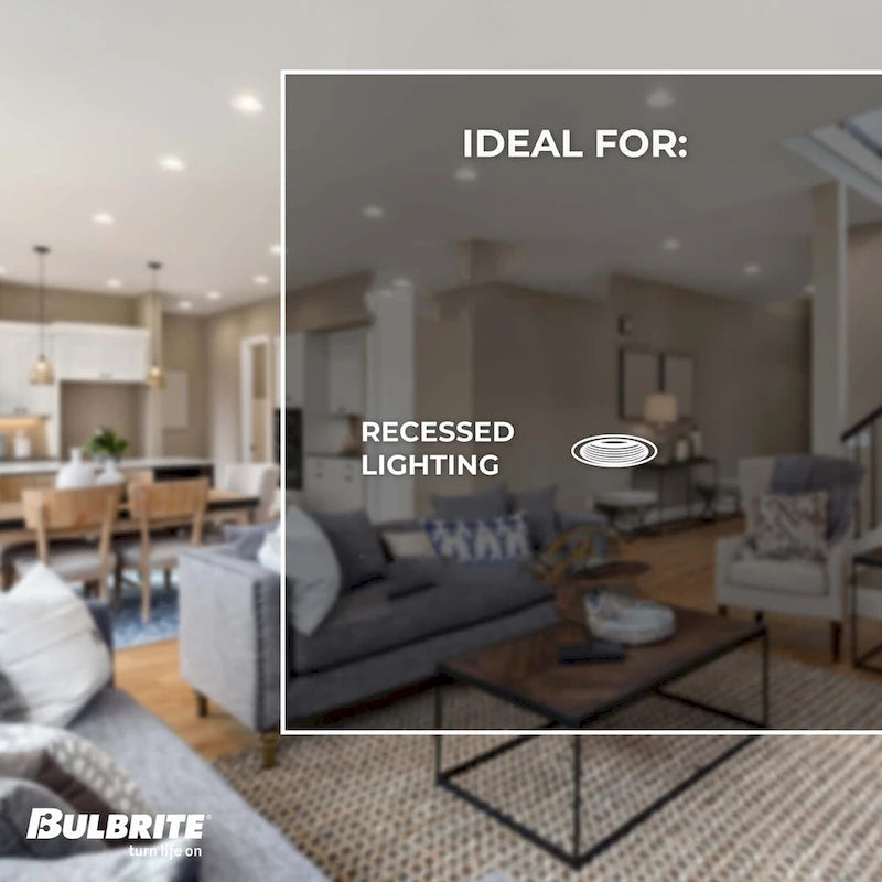 Bulbrite Pack of (4) 14 Watt Adjustable 5/6  Integrated LED Recessed Downlight with E26 Quick Connect Adapter, 5CCT