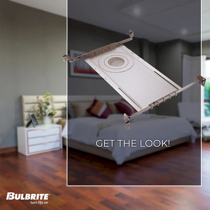 Bulbrite Pack of (4) 24  Metal Mounting Bracket for 3/4/6  Recessed Downlights - Recessed Downlights