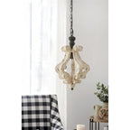Farmhouse Chandeliar Distressed White Pendant