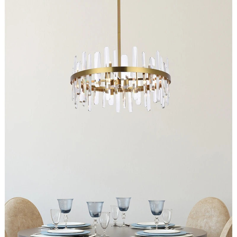 Indigo Home 25 inch crystal round pendant