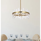 Indigo Home 25 inch crystal round pendant