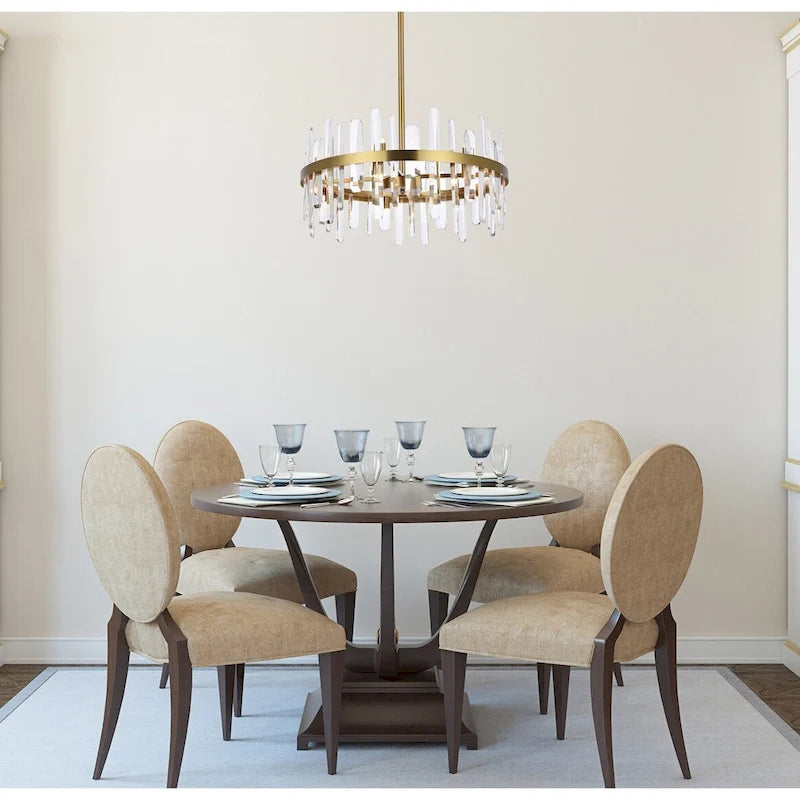 Indigo Home 25 inch crystal round pendant