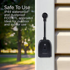 Outdoor Smart Dual Plug - WiFi Remote App Control for Outdoor Decor; Compatible with Alexa and Google Home Assistant - White