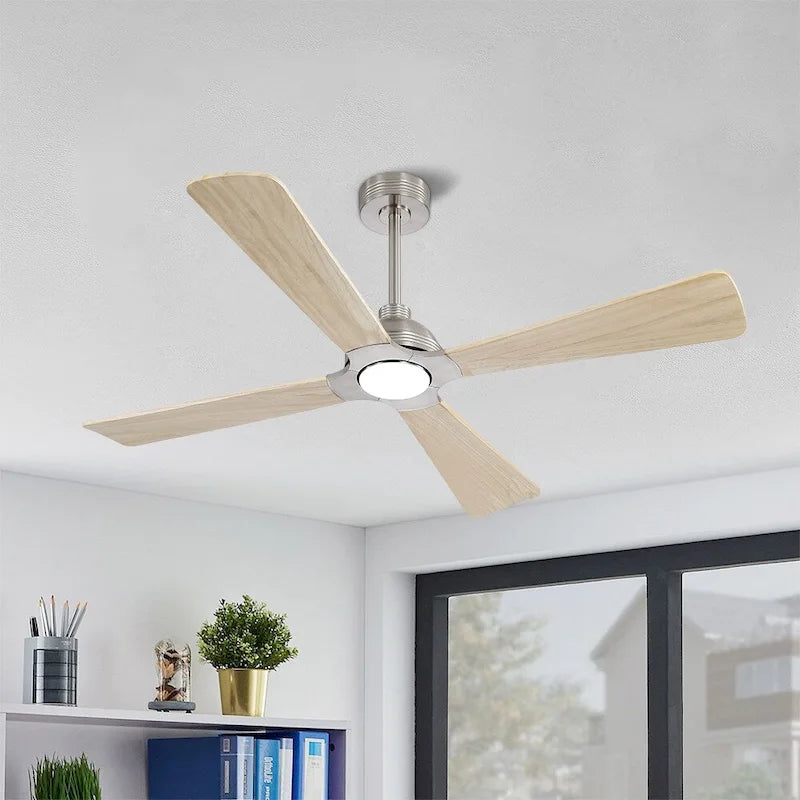 MLiAN 56  4 Blades Indoor LED Ceiling Fan with Remite Control - 56 inch