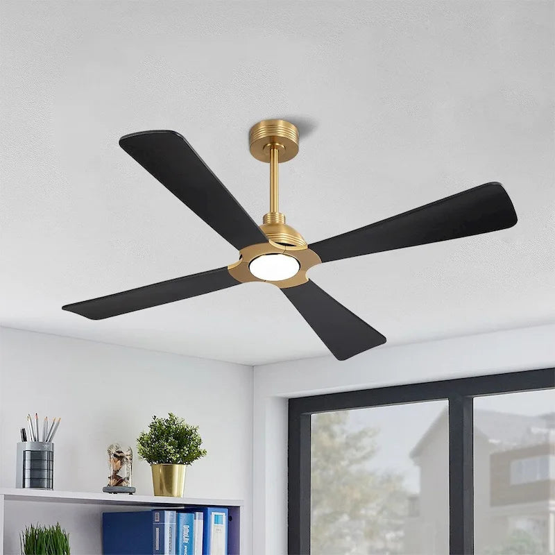 MLiAN 56  4 Blades Indoor LED Ceiling Fan with Remite Control - 56 inch