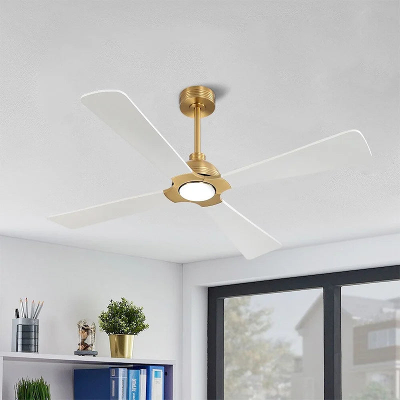 MLiAN 56  4 Blades Indoor LED Ceiling Fan with Remite Control - 56 inch