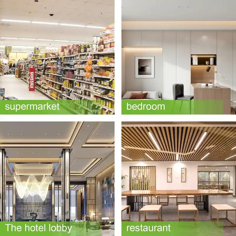 Luxuries 4FT LED T8 Ballast Bypass Type B Light Tube, 18W, Single-Ended & Dual-Ended Connection, 2300lm, 6500K (12pcs) - 12pcs