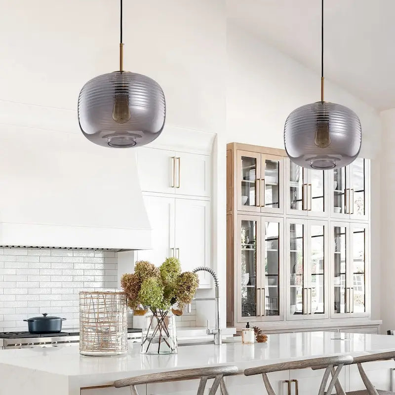 1-Light Wavy Design Pendant Lighting - 11.8 D4.3 W77.2 H(Adjustable)