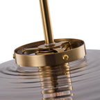 1-Light Wavy Design Pendant Lighting - 11.8 D4.3 W77.2 H(Adjustable)