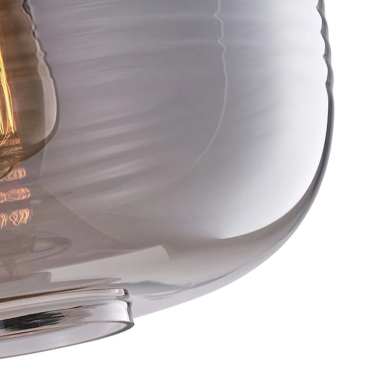 1-Light Wavy Design Pendant Lighting - 11.8 D4.3 W77.2 H(Adjustable)