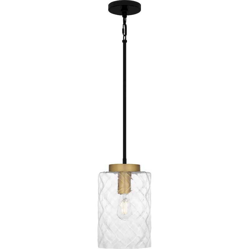 Carly 1-Light Matte Black Mini Pendant Light