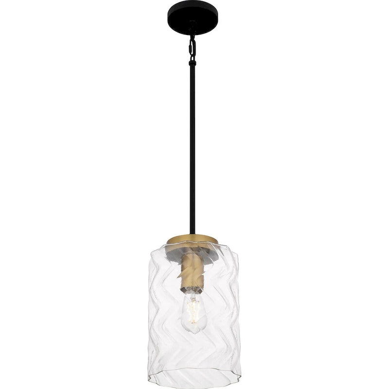 Carly 1-Light Matte Black Mini Pendant Light