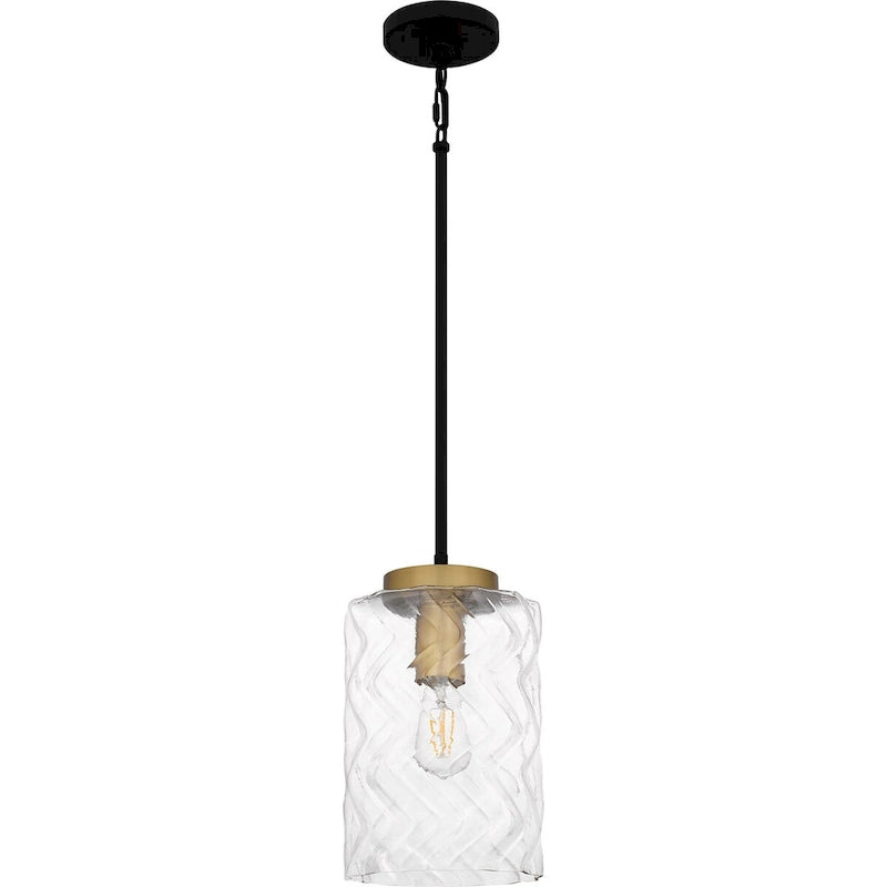 Carly 1-Light Matte Black Mini Pendant Light