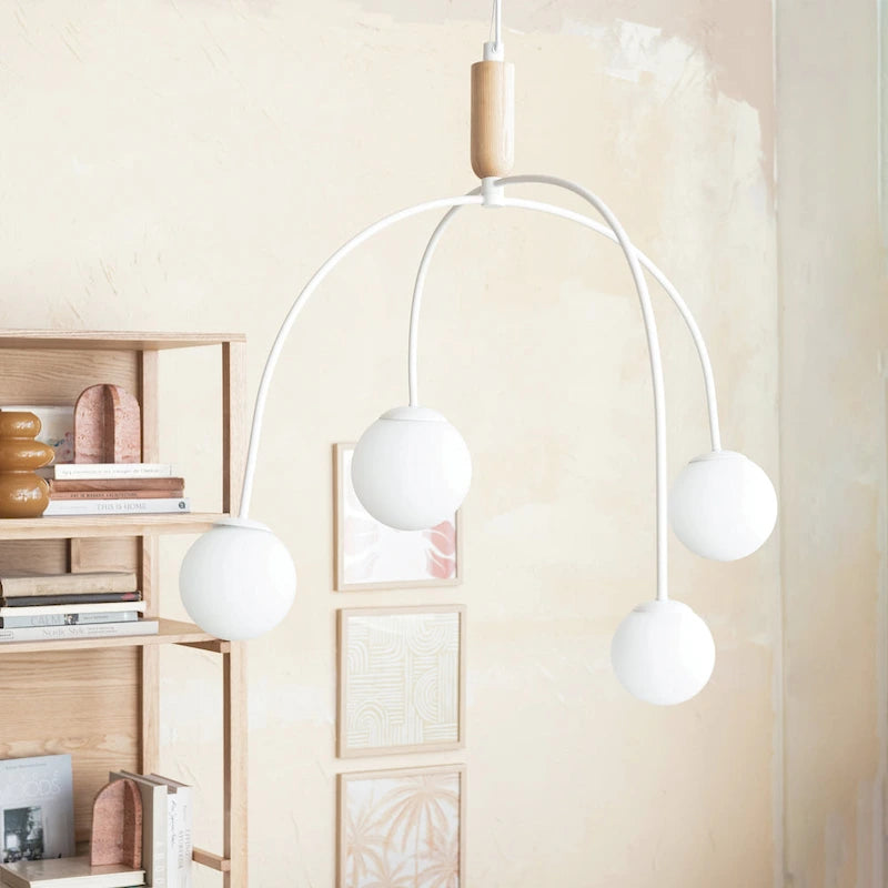Luminous Sphere Frosted Glass Pendant