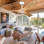 Oaks Aura 52-inch Modern Farmhouse Ceiling Fan Without Light, 6-Speed Reversible Ceiling Fans With Remote Control