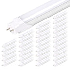 Luxuries 4FT LED T8 Ballast Bypass Type B Light Tube, 18W, Single-Ended & Dual-Ended Connection, 2300lm, 5000K, 12 Pack - 12pcs