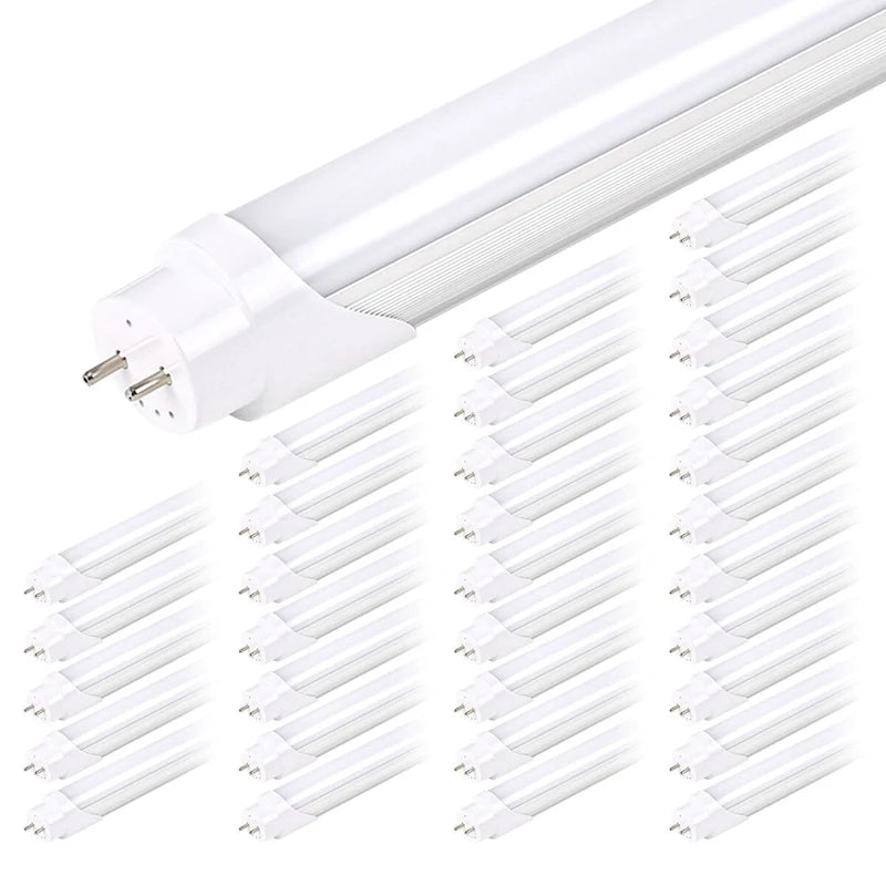 Luxuries 4FT LED T8 Ballast Bypass Type B Light Tube, 18W, Single-Ended & Dual-Ended Connection, 2300lm, 5000K, 12 Pack - 12pcs